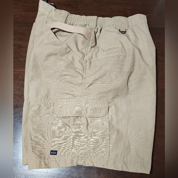 5.11 Tactical Shorts Mens 38 Tan Beige Canvas Cargo Utility - Picture 7 of 10